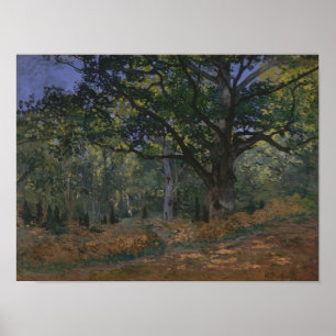 Claude Monet Bodmer Oak, Fontainebleau Fores Poster
