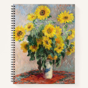 Claude Monet Boeket zonnebloemen 1881 Kunst Notitieboek