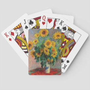 Claude Monet - Boeket zonnebloemen Pokerkaarten