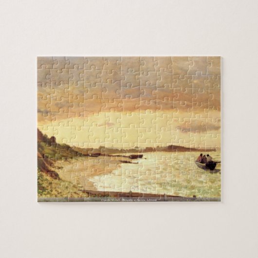 Claude Monet - bord de la mer au puzzle de Sainte (Horizontal)
