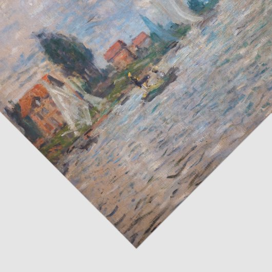 Claude Monet - Botensportwedstrijd in Argenteuil Tissuepapier (Detail)