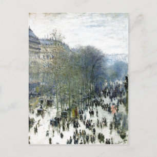 Claude Monet, Boulevard des Capucines, 1873 Oil on Briefkaart