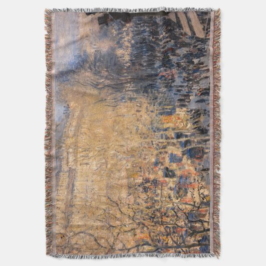 Claude Monet - Boulevard des Capucines in Parijs Deken (Voorkant Verticaal)