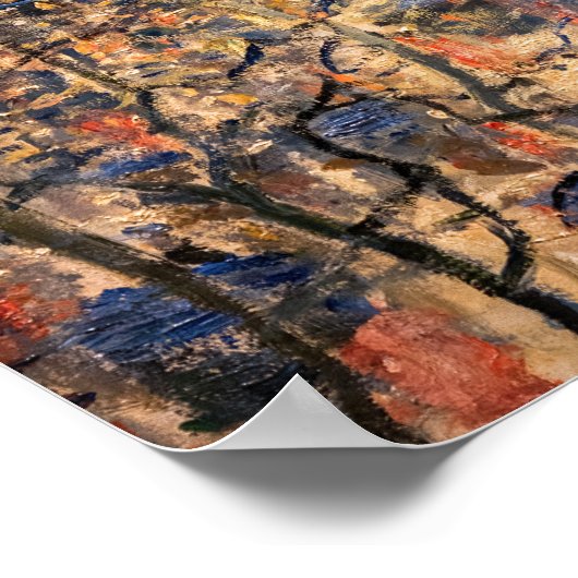 Claude Monet - Boulevard des Capucines in Parijs Poster (Hoek)