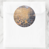 Claude Monet - Boulevard des Capucines in Parijs Ronde Sticker (Tas)