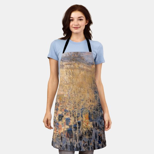 Claude Monet - Boulevard des Capucines in Parijs Schort (Gedragen)