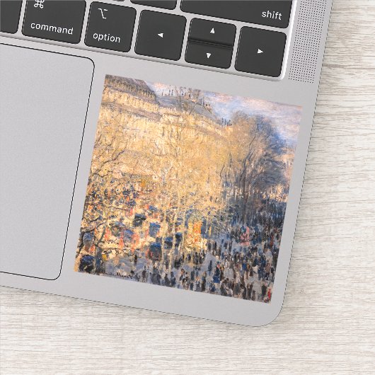 Claude Monet - Boulevard des Capucines in Parijs Sticker (Detail)