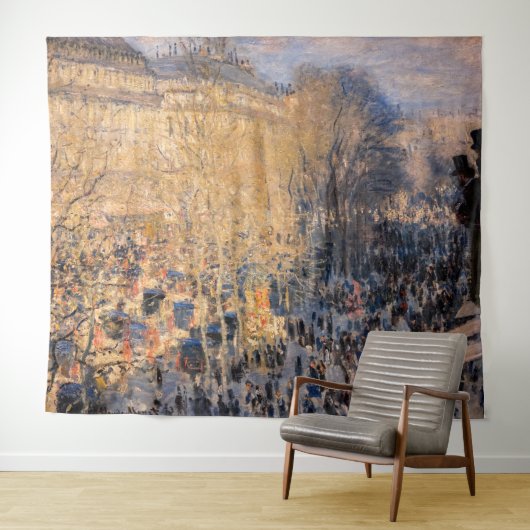 Claude Monet - Boulevard des Capucines in Parijs Wandkleed (In Situ (horizontaal))