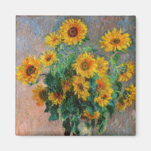 Claude Monet - Bouquet van zonnebloemen Magneet
