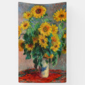 Claude Monet - Bouquet van zonnebloemen Spandoek (Verticaal)