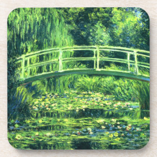 Claude Monet Brug over een waterkant Bier Onderzetter