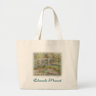 Claude Monet - Brug over een waterlantaarn Grote Tote Bag