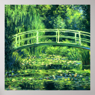 Claude Monet: Brug over een waterlantaarn Poster