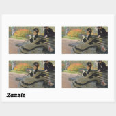 Claude Monet - Camille Monet op een bank Rechthoekige Sticker (Vel)