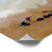 Claude Monet - Camille op het strand in Trouville Poster (Hoek)