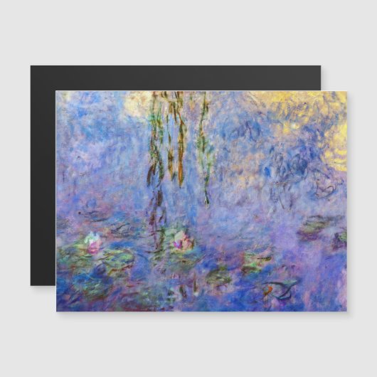 Claude Monet - Carte magnétique des nappes d'eau (Devant / Derrière)