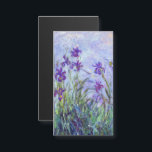 Claude Monet - Carte magnétique Lilac Irises<br><div class="desc">Lilac Irises / Iris Mauves - Claude Monet,  1914-1917</div>