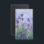 Claude Monet - Carte magnétique Lilac Irises<br><div class="desc">Lilac Irises / Iris Mauves - Claude Monet,  1914-1917</div>