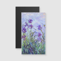 Claude Monet - Carte magnétique Lilac Irises