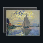 Claude Monet - Carte magnétique pour voilier<br><div class="desc">Bateau à voile au Petit-Gennevilliers / Voilier au Petit-Gennevilliers - Claude Monet,  1874</div>