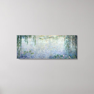 Claude Monet centrum voor waterlib-weiden Canvas Afdruk
