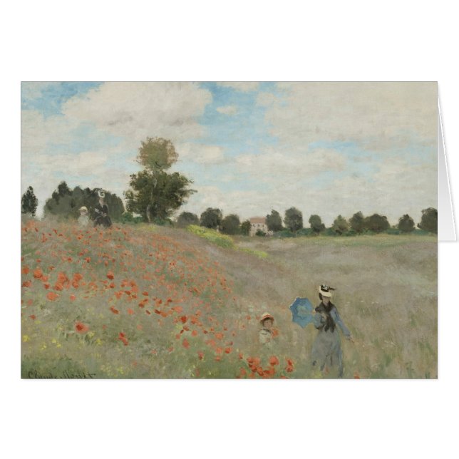 Claude Monet - Champ de pavot (Devant horizontal)