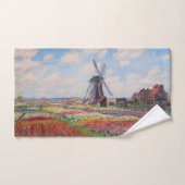 Claude Monet - Champ de Tulipes en Hollande (Serviette à main)