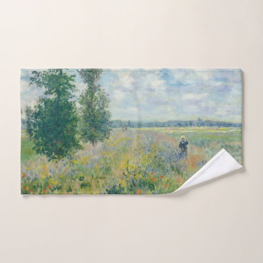 Claude Monet - Champs de pavot près d'Argenteuil ( (Serviette à main)