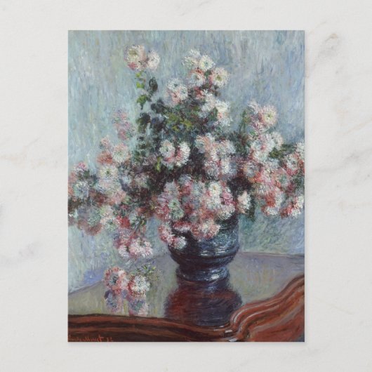 Claude Monet Chrysanthema Briefkaart (Voorkant)