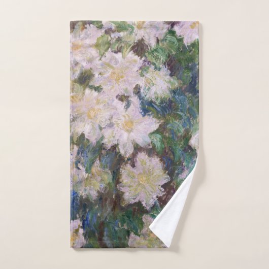 Claude Monet - Clematis blanc (Serviette à main)