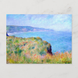 Claude Monet Cliff Near Pourville Briefkaart