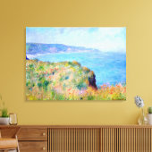 Claude Monet: Cliff Near Pourville Canvas Afdruk (Insitu (Woonkamer))