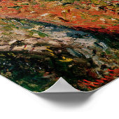 Claude Monet | Cliff te Dieppe, 1882 Poster (Hoek)