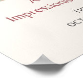 Claude Monet Cliff Walk in Pourville Art Exhibit Poster (Hoek)