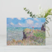 Claude Monet - Cliff Walk in Pourville Kaart (Staand voorkant)