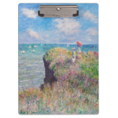 Claude Monet - Cliff Walk in Pourville Klembord (Voorkant)