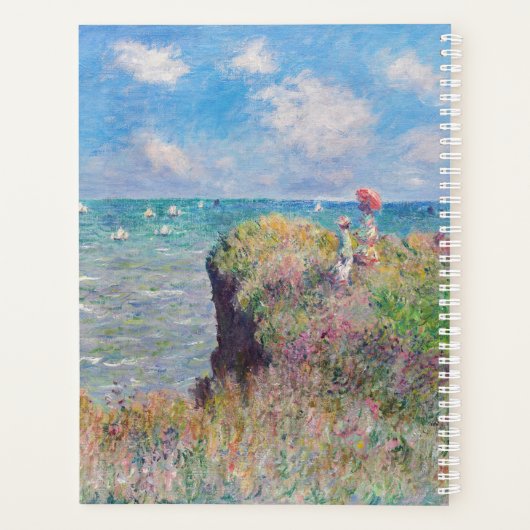 Claude Monet - Cliff Walk in Pourville Planner (Achterkant)