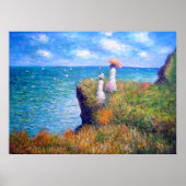 Claude Monet: Cliff Walk in Pourville Poster (Voorkant)