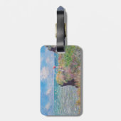 Claude Monet - Cliff Walk in Pourville - QR Code Bagagelabel (Achterkant verticaal)