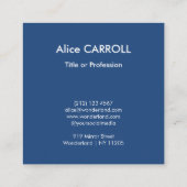 Claude Monet - Cliff Walk in Pourville - QR Code Vierkante Visitekaartje (Achterkant)