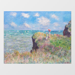 Claude Monet - Cliff Walk in Pourville Raamsticker