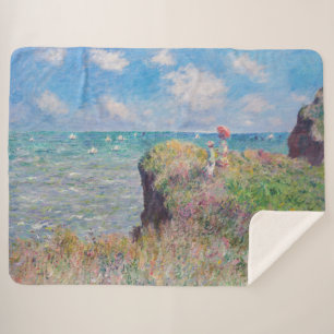 Claude Monet - Cliff Walk in Pourville Sherpa Deken