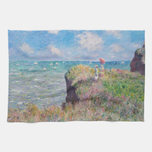 Claude Monet - Cliff Walk in Pourville Theedoek