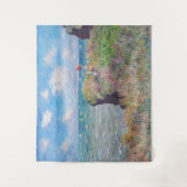 Claude Monet - Cliff Walk in Pourville Wandkleed (Voorkant)
