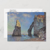 Claude Monet - Cliffs bij Etretat Briefkaart (Voorkant / Achterkant)