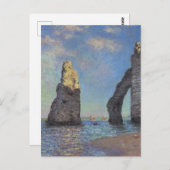 Claude Monet Cliffs bij Etretat Impressionist Pain Briefkaart (Voorkant / Achterkant)