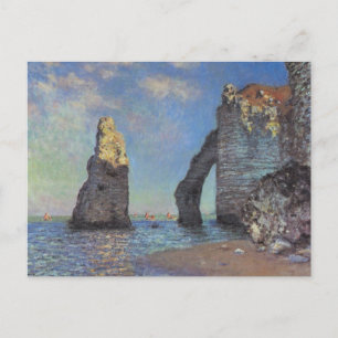 Claude Monet Cliffs bij Etretat Impressionist Pain Briefkaart