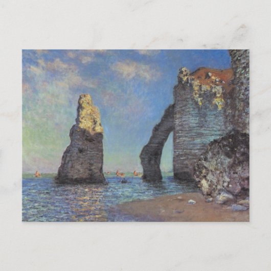 Claude Monet Cliffs bij Etretat Impressionist Pain Briefkaart (Voorkant)