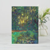 Claude Monet - Corner of a Pond with Waterlilies Bedankkaart (Staand voorkant)