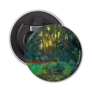 Claude Monet - Corner of a Pond with Waterlilies Button Flesopener